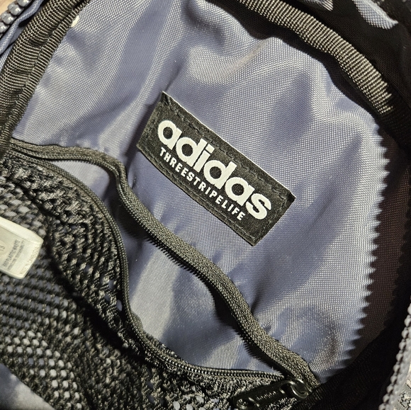 Adidas Essentials Jersey Gray Convertible Crossbody Sling Bag Backback - Picture 10 of 10